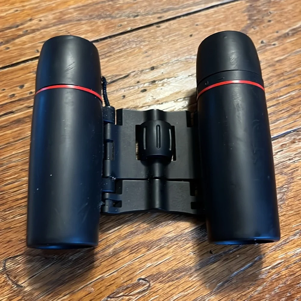 Compact Black 12x25 Binoculars